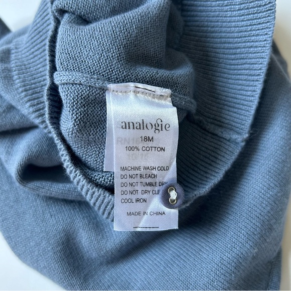 Analogie By Lil Legs Blue Double Breasted Cardigan, Size 18 Months. - Picture 7 of 8